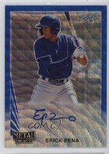 2020 Leaf Metal Draft 1990 Blue Wave 14/20 Erick Pena #LA-EP1 Auto 2a9