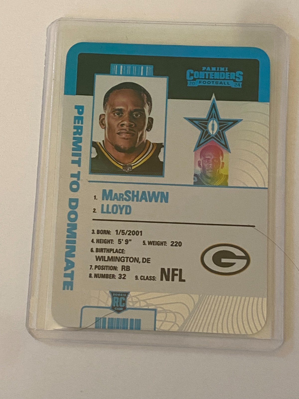 2024 Contenders CASE HIT!!! Permit to Dominate #29 MarShawn Lloyd RC GreenBay