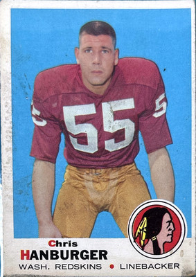 1969 Topps - Chris Hanburger #248 - Set Break!! Low Grade Combined Shipping!!