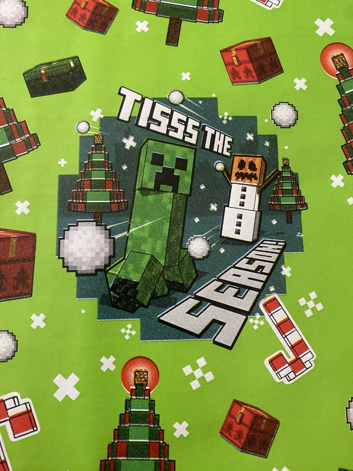 MINECRAFT MINE CRAFT Christmas Wrapping Paper