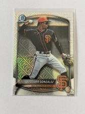 2025 Bowman Draft Josuar Gonzalez Chrome Mojo Refractor #BDC-182 Giants