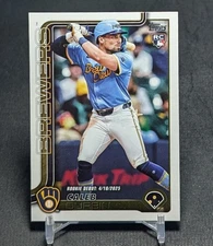 Caleb Durbin MLB Debut Rookie RC 2025 Topps Update Series Card #US9 Brewers
