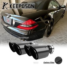 For Mercedes Benz Sl500 Carbon 3 To 4 Car Dual Exhaust Pipe Tail Muffler Tip For Mercedes Benz Sl500 Carbon 3 To 4 Car Dual Exhaust Pipe Tail Muffler Tip