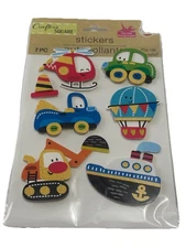 Craft Stickers SK Colorful Stickers  7 Pc Crafters Pop Up Themed  Tradition