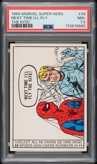 1966 Donruss Marvel Super Heroes Spider Man #34 ROOKIE PSA 7.5 POP 1 CENTERED 🔥