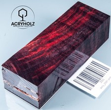 2581 Poplar Burl | 120x40x30 | Handle Block Stabilized | ACRYWOOD | Knife Handle