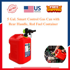 5 Gal. Smart Control Gas Can with Rear Handle, Red Fuel Container