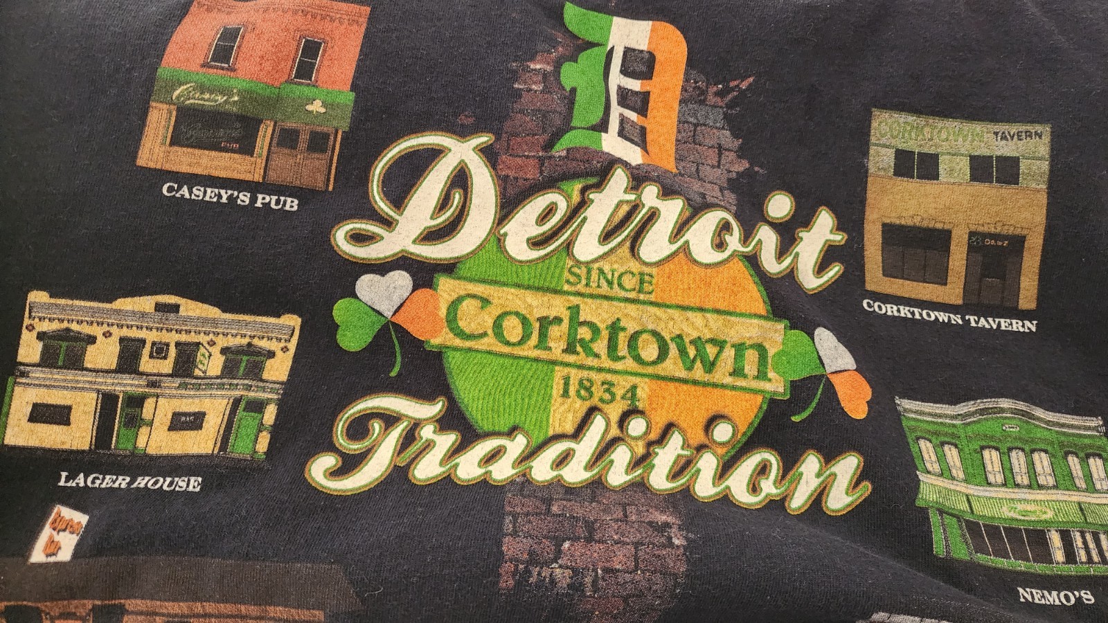 Detroit Tradition - Corktown - BLACK Shirt - XL GILDAN ULTRA COTTON preshrunk 