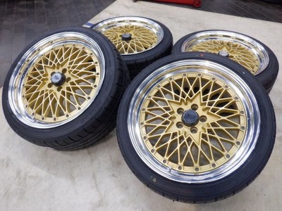 JDM SSR Formula Mesh 18 5H100 8.5J+43 Dunlop Direzza 225/40R18 BRZ 86 No Tires