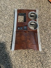 08-13 Toyota Highlander Front Center Shifter Bezel Cup Holder Wood Limited