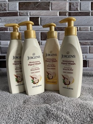 4 count-  Jergens Moisturizing Hand Wash Shea Butter Scent 8.45 fl oz Liquid