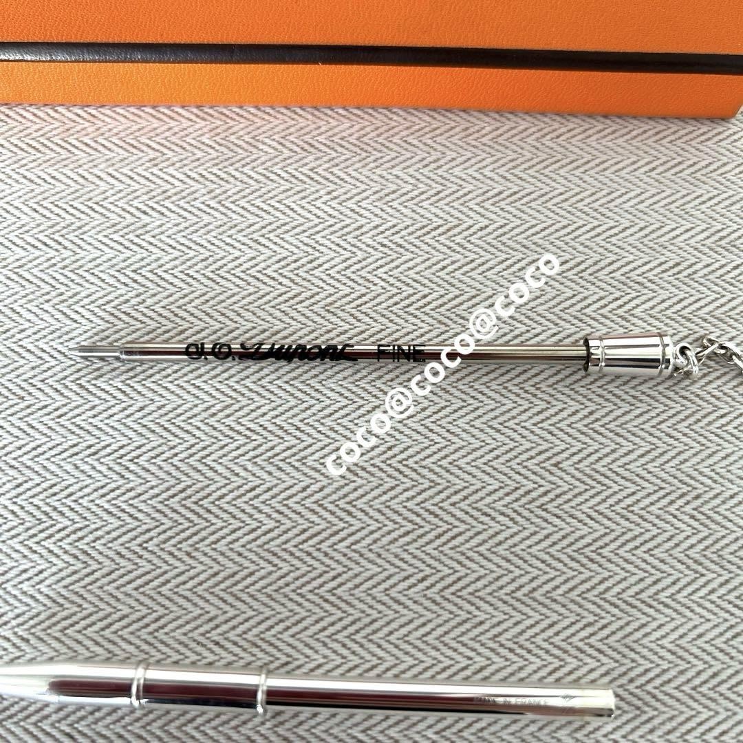 ケース付き　エルメス HERMES スターリングシルバー925 ボールペン 楽天市場】HERMES エルメス ボールペン キャップ式 チェーン付