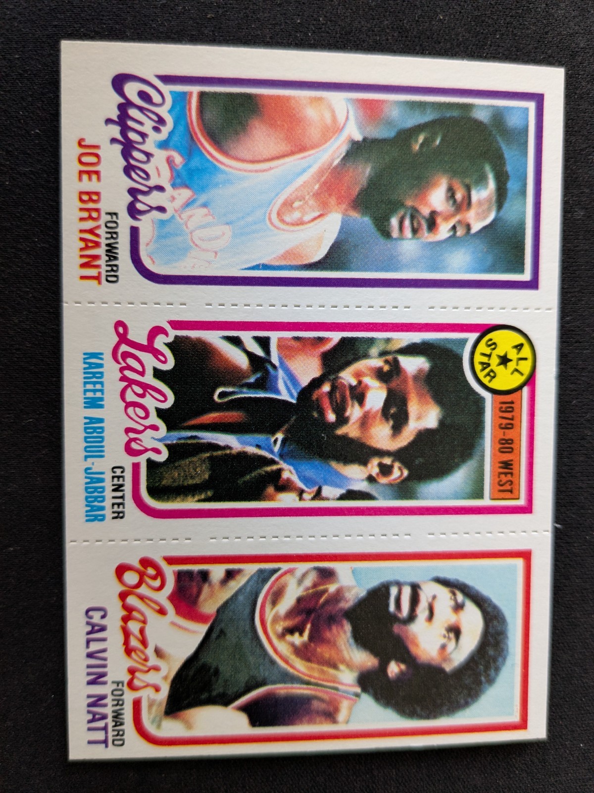 1980-81 Topps Basketball Card # 8 - 200 - 217  Bryant / Abdul-Jabbar / Natt (NM)