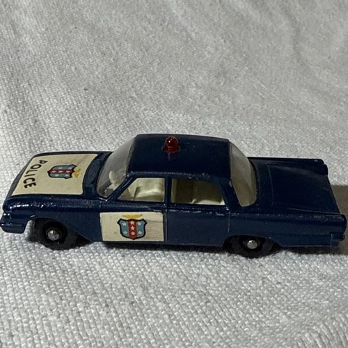 Vintage Matchbox Lesney Ford Fairlane Police Car #55 from 1963
