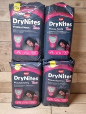 Huggies DryNites Girl's Pyjama Pants, 8-15 Years | 48 Total 
