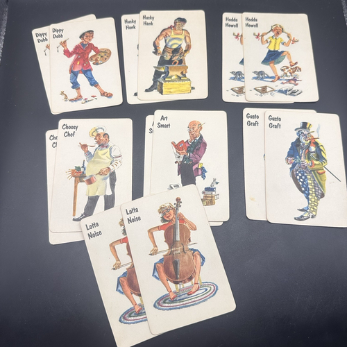 Old Maid WHITMAN Playing Card Game Wacky Witch 2.5 X 3.5" Vintage 1950s - Picture 11 of 18
