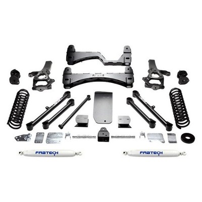 For Ram 1500 13-17 Fabtech K3055 6'' x 4'' Basic Front & Rear Suspension Lift Kit