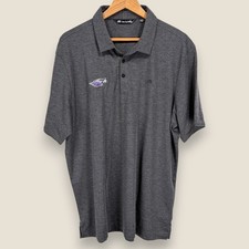Travis Mathew Performance Golf Polo Shirt Men XL Charcoal Gray Pima Cotton Blend