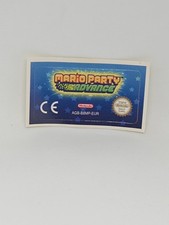 MARIO PARTY ADVANCE (EUR) Game Boy Advance GBA replacement Label Decal