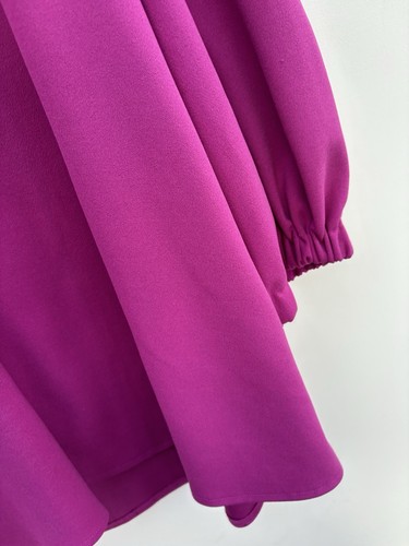 Tuckernuck Hollis Top XL Orchid Purple Shirt V Neck Blouse - Picture 4 of 5