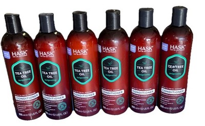 6 X Hask TEA TREE OIL Invigorating Conditioner Refreshes & Soothes Scalp 12FL OZ