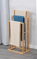 Kesper Handtuchhalter Mit Drei Ebenen, 40 X 82 X 27 Cm, Bambus