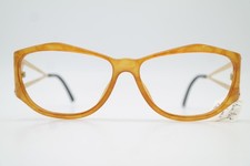 Vintage Glasses Paloma Picasso 3726 11 Brown Gold Oval Eyeglass Frame