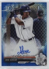 2017 Bowman Chrome Prospect Blue Mojo Refractor 67/150 Jose Azocar Auto 12ty