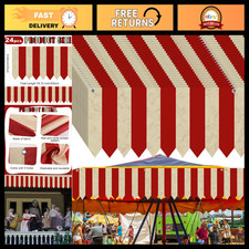 24 Pcs Carnival Party Tent Decor, Circus Awning Hanging Banner for Events