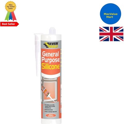 Vielseitiger 280ml Everbuild wasserdichter Silikondichtstoff - schwarz für Hausprojekte