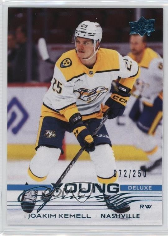 2025-26 Upper Deck Series 1 Young Guns Deluxe 72/250 Joakim Kemell #237 4zm