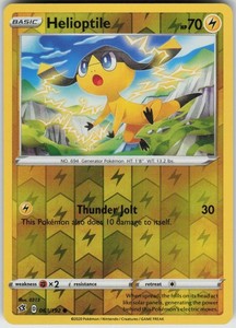 Helioptile 063/192 Reverse Holo Rebel Clash