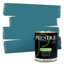 PRESTIGE Exterior Paint and Primer 1 Gallon Satin - Atlantis
