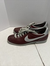 Vintage 1980S Nike Bowling Shoe Maroon Silver Split Toe Women s SZ7/ 830810SN
