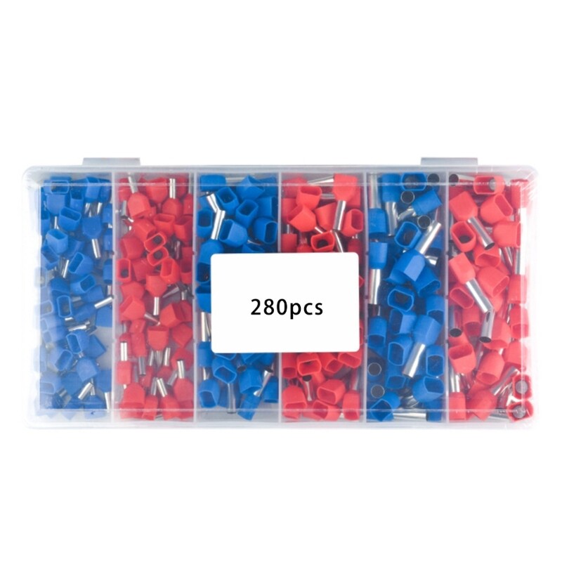 Ferrules Terminals Set Twin Ferrule Connectors Ferrules Cord End Crimps ...