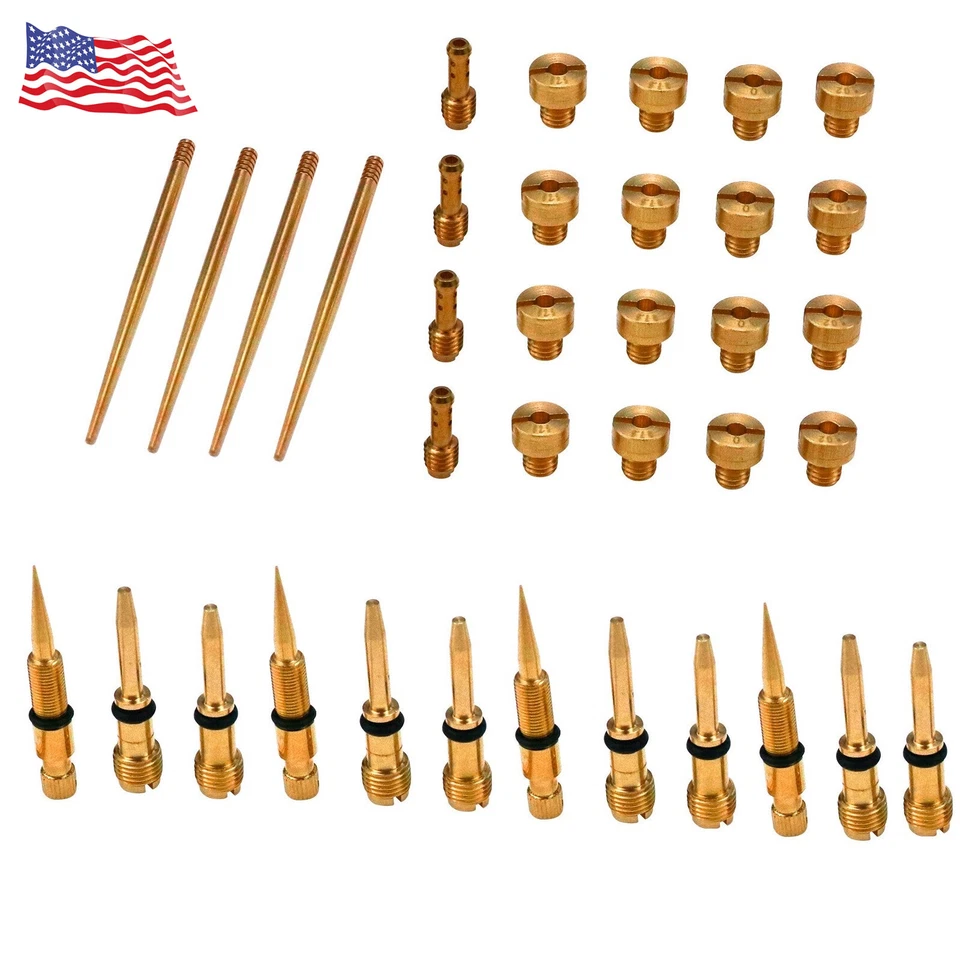 4X Kit de reparación de carburador reconstruido para Kawasaki junta de chorro KZ900 KZ 900 900A 900B Foto 3 de 3