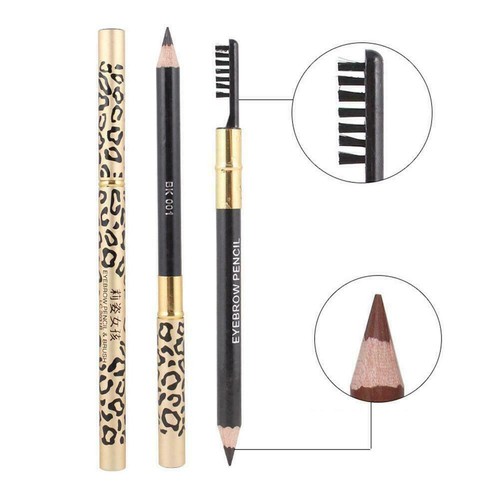 5 Colors Leopards Double Head Eyebrows Pencil Waterproof Longlasting Up C3I6 - Picture 5 of 14