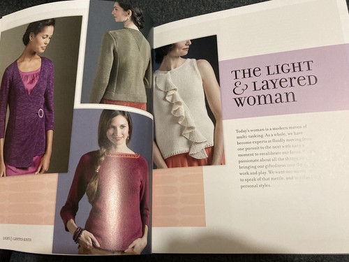 Light And Layering Knitting Pattern Book VGC! 19 Gorgeous Patterns! Interweave - Picture 4 of 12