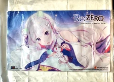 Anime Re:Zero Emilia & Puck Keyboard Mat Mouse Pad Playmat 24"x14" New