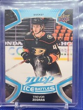 2021-22 Upper Deck MVP Hockey Rookie Ice Battles Trevor Zegras Anaheim Ducks 