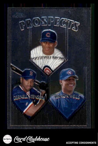 1999 Topps Chrome RC #436 Roosevelt Brown / Dernell Stenson / Vernon Wells