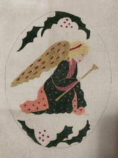 Christmas Angel Needlepoint Canvas Hand-painted Williams  Assoc.