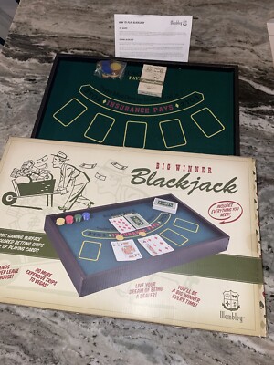 Blackjack Game Wembley Table Cards Chips New Sealed Rare Box Nib Classic Casino