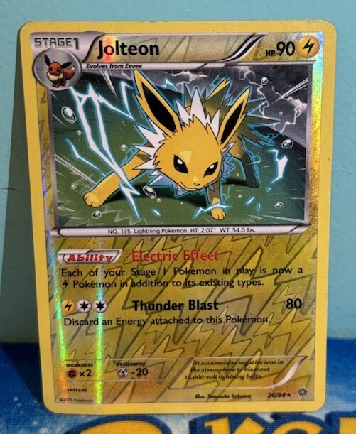 Pokemon TCG - Jolteon- 26/98 -Ancient Origins - Rare Reverse Holo NM