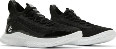NEW Under Armour Curry Flow 8 Basketball Shoes 3024785-010 Size 10.5 Black Under Armour Curry Flow 8 NM Black White Stephen UA 3024785  main image 4