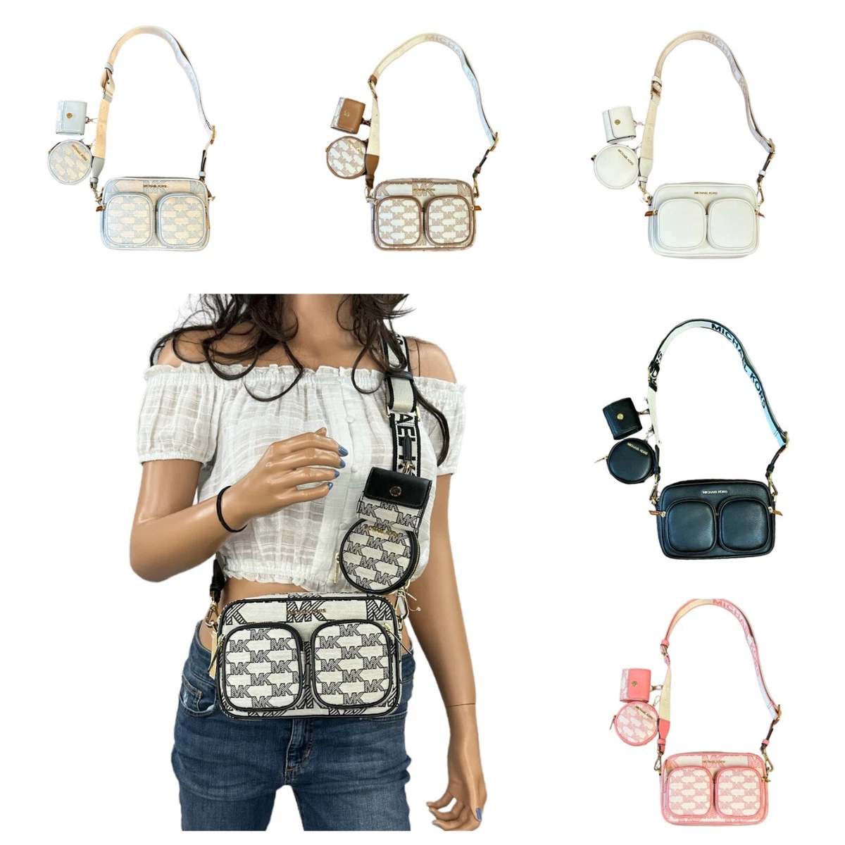 Tech Small Items Cross-Body Bag with Adjustable Strap