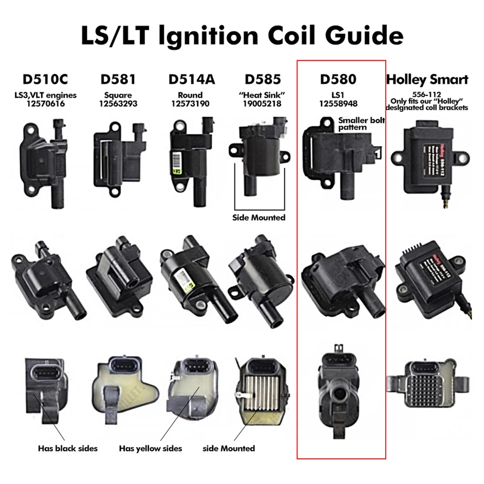 Soporte de bobina de encendido LS1 LS6 D580 12558948 para Chevy Camaro Corvette Foto 3 de 4