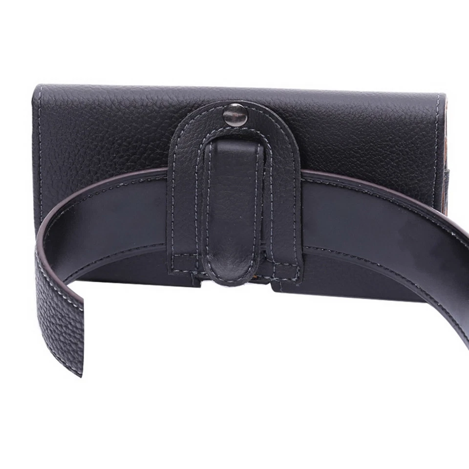 PU Leather Holster Pouch with Belt Clip For Samsung Galaxy S24 S23 S22 Note 9 10 - Image 4 of 4