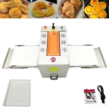 110V Commercial Mini Dough Roller Sheeter Folding Electric Pastry Machine 1-24mm