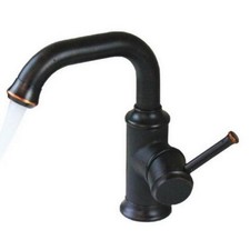 Black Oil Rubbed Brass Bathroom Kitchen Bar Vessel Sink Swivel Faucet Tap fnf267